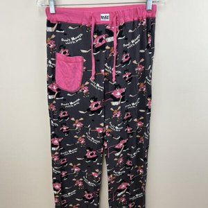 Lazy One S Yoga Pj Pajama Lounge Pants Don't Moose With Me Ice Hockey Bear